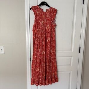 Universal Thread Red Floral Maxi Dress